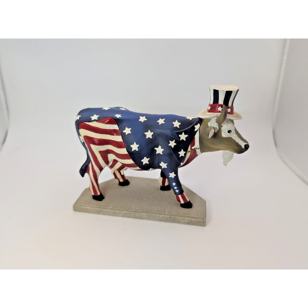 Cow Parade Uncle Sam #9119 Patriotic Cow 1/2254 americana 4th of july celebrate